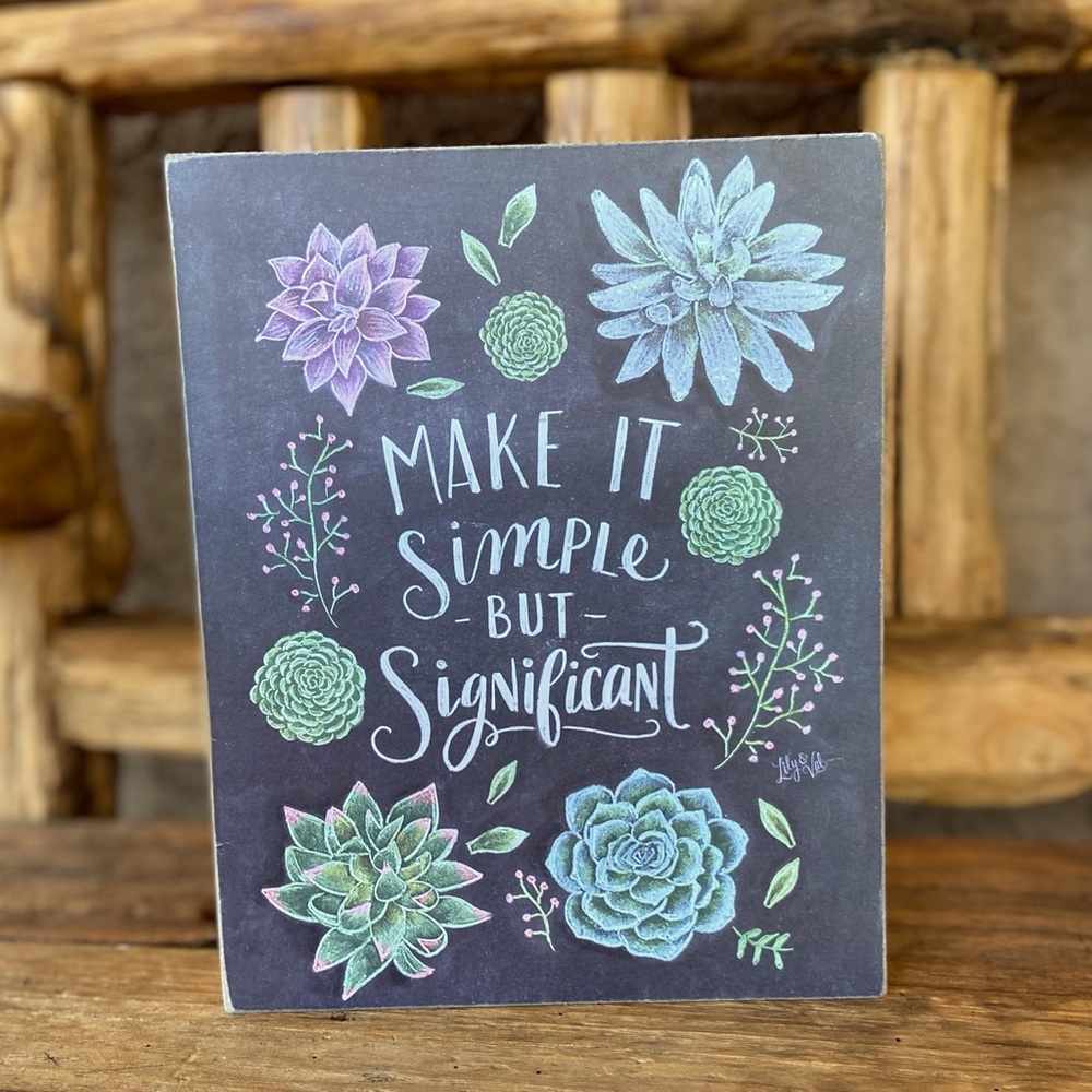 Chalkboard Artwork Piece - LIKE NEW
